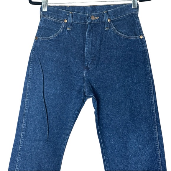 Wrangler Vintage Cowboy Cut Jeans High Rise
Tall Rigid Blue Denim 13MWZG - Picture 7 of 8